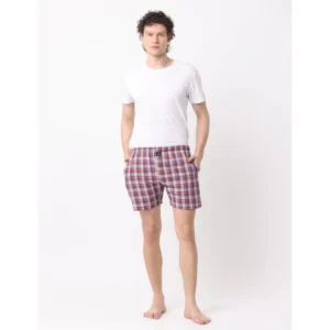 Pack_of_2 Men's Polycotton Checked Boxer Shorts (Multicolor) - Image 6