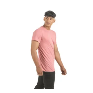 Pack of 2 Men's Casual Cotton Solid Short Sleeve Tshirts (Multicolor) - Image 3