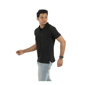 Pack of 2 Men's Casual Cotton Solid Short Sleeve Tshirts (Multicolor) - Image 3