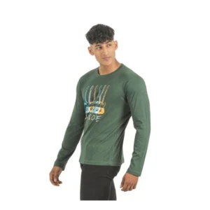 Pack of 2 Men's Casual Cotton Printed Full Sleeve Tshirts (Multicolor) - Image 3