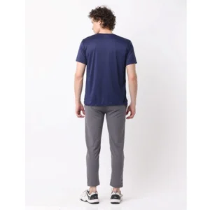 Pack of 2 Men's Casual Polyester Blend Solid Short Sleeve Tshirts (Multicolor) - Image 5