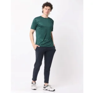 Pack of 2 Men's Casual Polyester Blend Solid Short Sleeve Tshirts (Multicolor) - Image 3