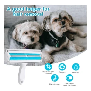 Plastic Dog Hair Remover Roller (Blue) - Image 2