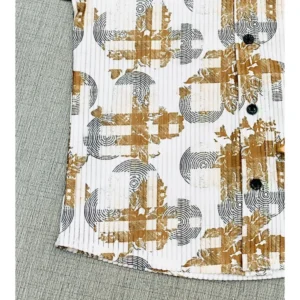 Boy's Cotton Blend Printed Short Sleeve Shirt (MultiColor) - Image 3