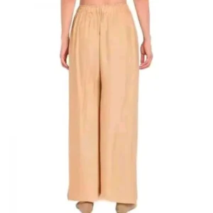 Women's Casual Rayon Solid Ankle Length Palazzo (Golden , Free Size) - Image 2