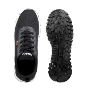 Men's Casual Mesh Lace-ups Casual Shoes (Black) - Image 3