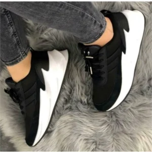 Men's Casual Synthetic Lace-ups Casual Shoes (Black) - Image 3
