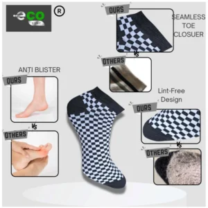 3_Pair Set Unisex Casual Cotton Printed Low Cut Socks (Multicolor) - Image 2
