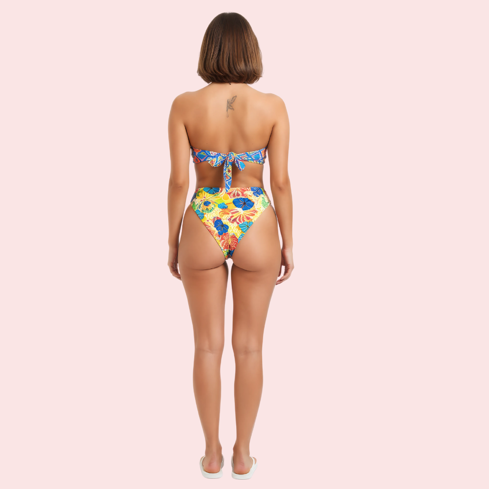 Tropical Bloom High-Cut Bikini Bottom (Bottom Only) - Image 2
