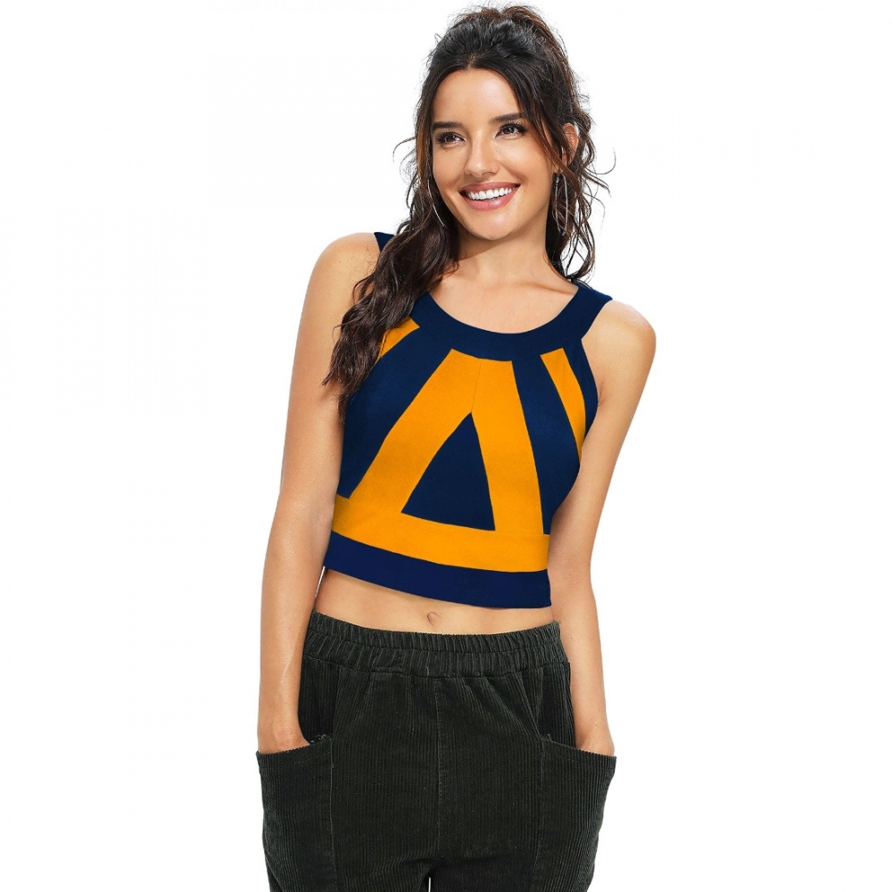 Women's 95% Polyester 5% Spandex Western Wear Tops (Yellow)