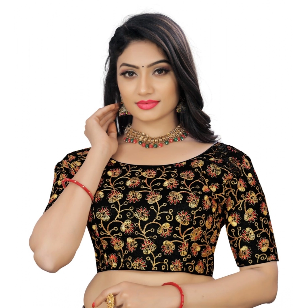 Women's Phantom Cording Readymade Blouse (Black, Size: Free Size)