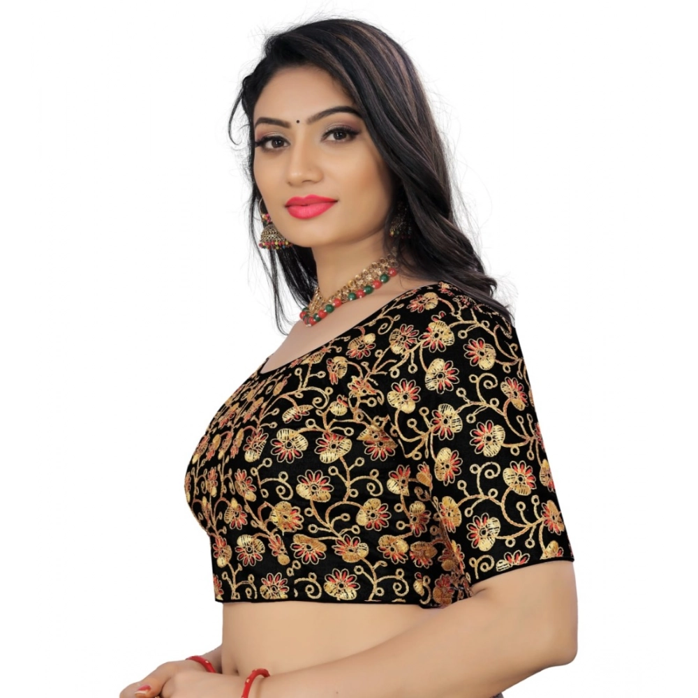 Women's Phantom Cording Readymade Blouse (Black, Size: Free Size) - Image 3