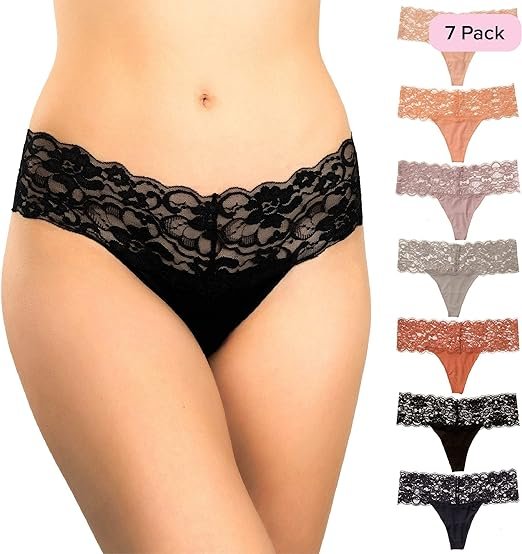 Women’s Intimates Lace Thong Set - 4 in a Pack - Image 5