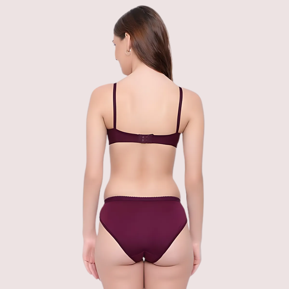 Padded Non-Wired Push-Up Bra Panty Set ( 2 Pack ) - Image 3