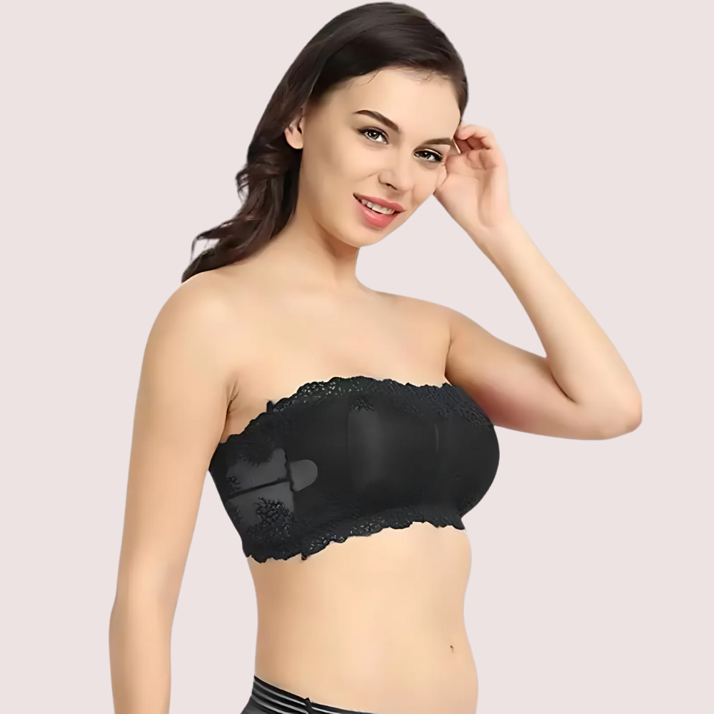 Soft and Stretchable Wirefree Tube Top Bra for Comfort - Image 2