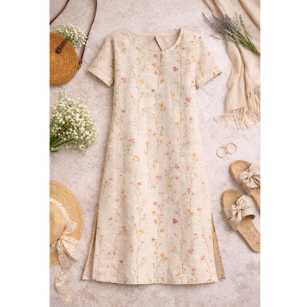 Women's Cotton Printed Kurti (Multicolor) - Image 3