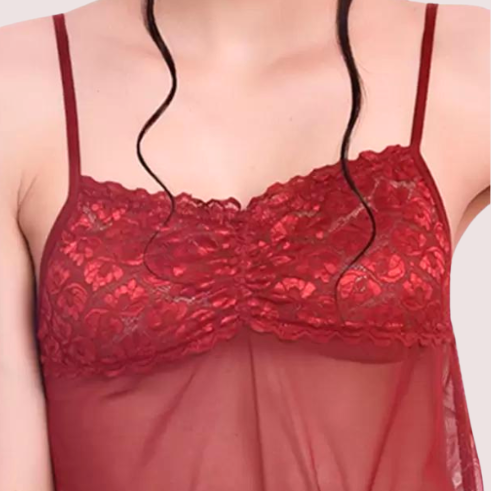 Flirty Sheer Chemise for Women - Image 3