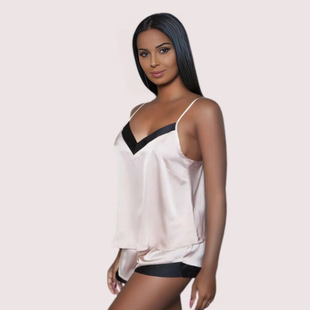 Luxe Silk Satin Cami & Shorts Set - Image 2