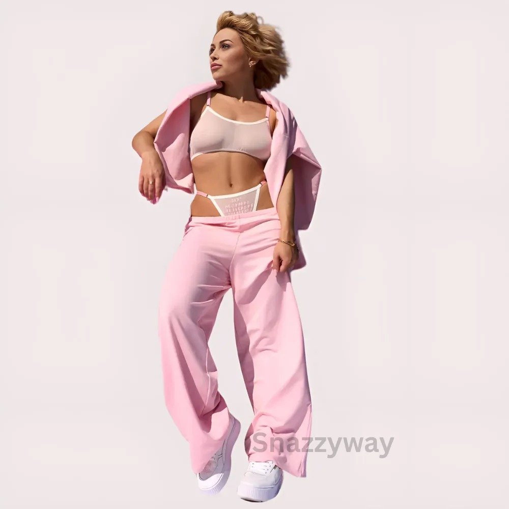 Snazzyway Seductive Sheer White Mesh Bra & G-String Set