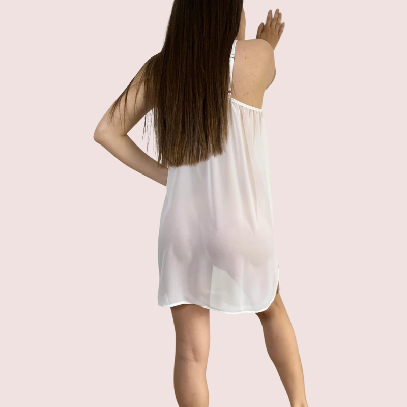 Sexy Plus Size Sheer Mesh Slip Nightwear - Image 4