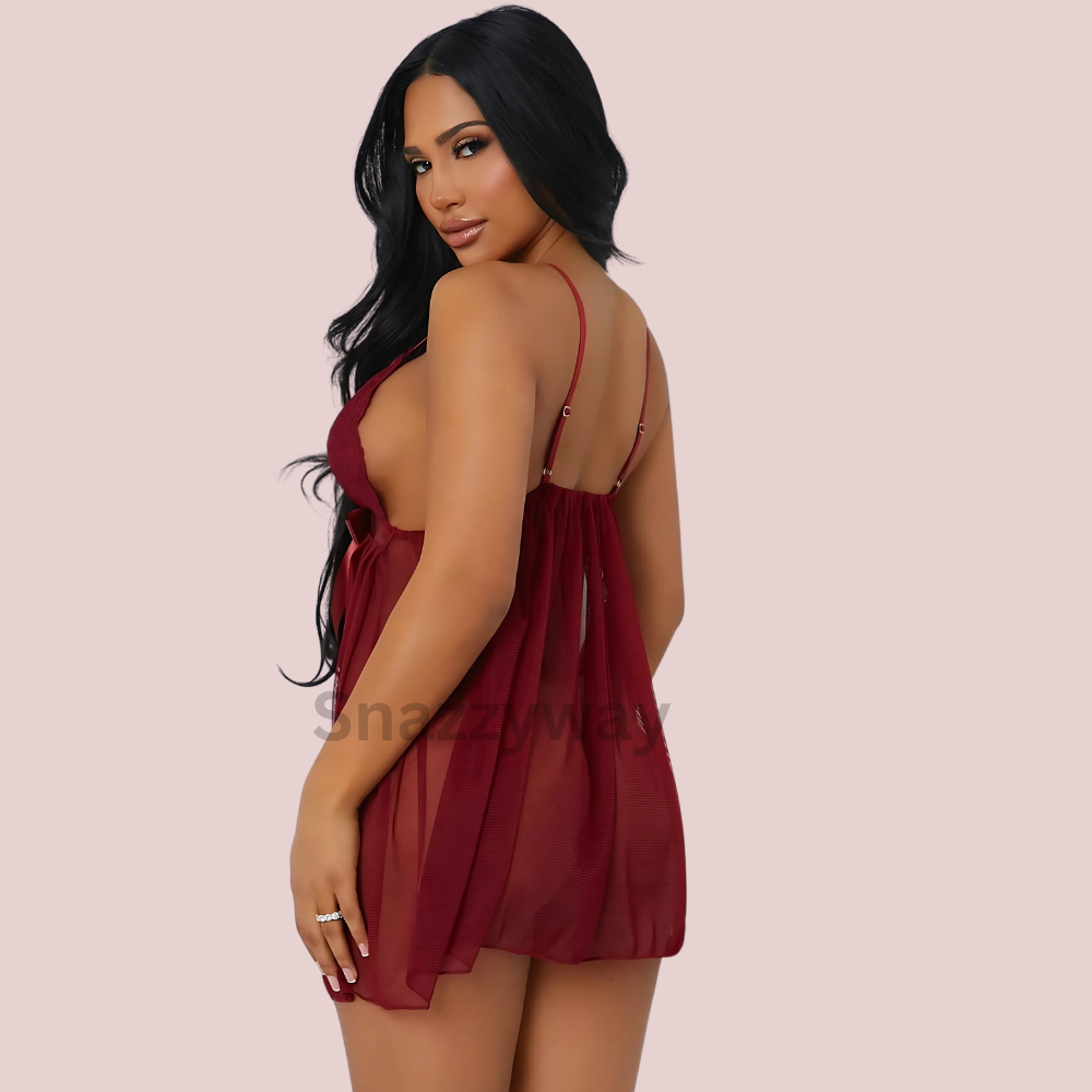 Barely Yours Babydoll Nightwear - Image 2