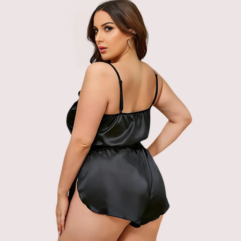 Luxe Lounge Cami Top & Shorts – Extra Plus Size - Image 2